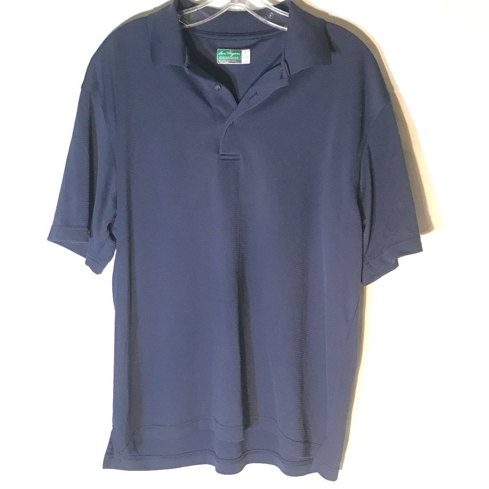 Ben Hogan Performance Mens Polo Button Up Large